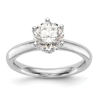 0.33ct. CZ Solid Real 14k White Gold Solitaire Engagement Ring