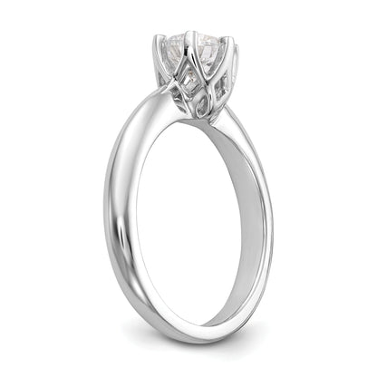 0.25ct. CZ Solid Real 14k White Gold Solitaire Engagement Ring