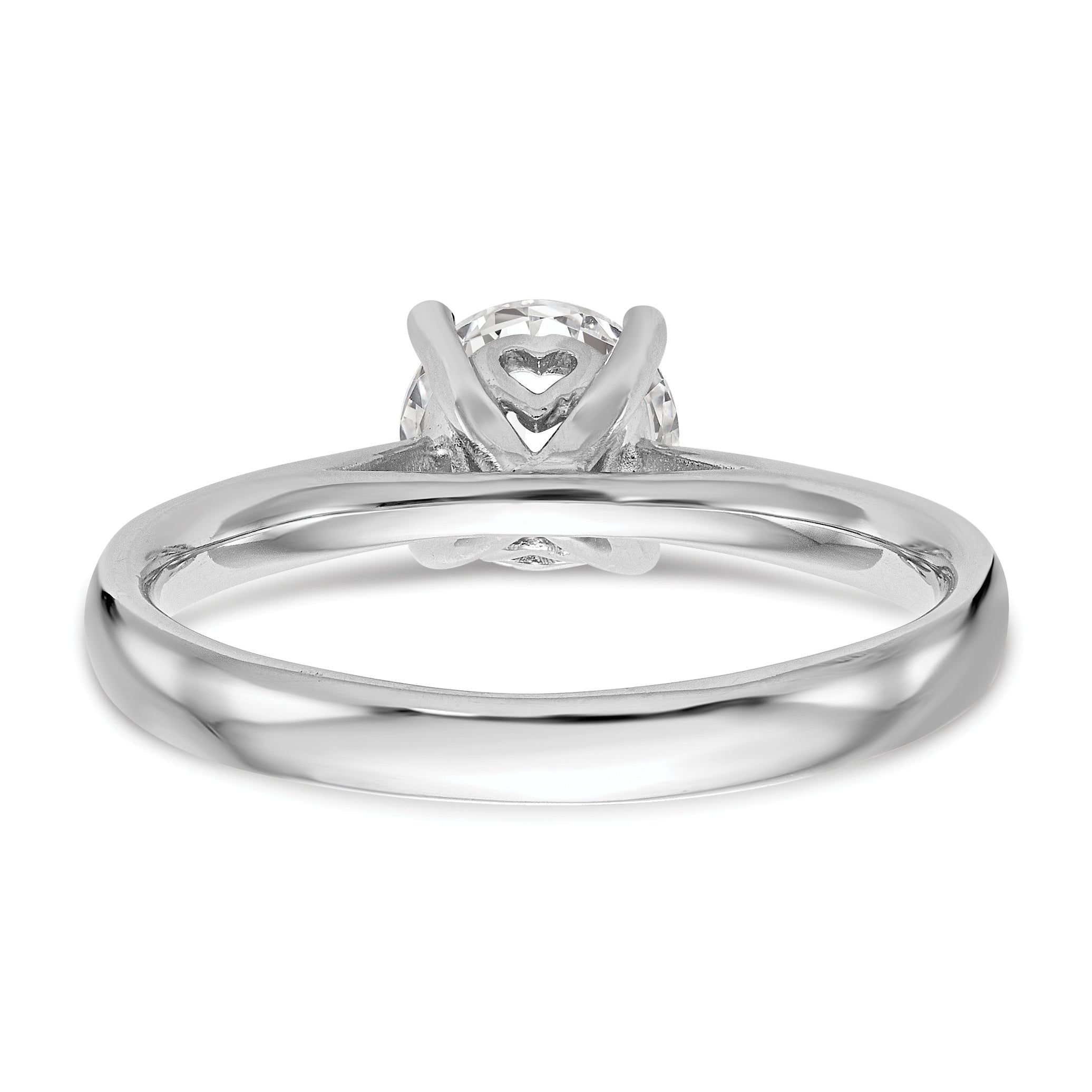 0.33ct. CZ Solid Real 14k White Gold Solitaire Engagement Ring