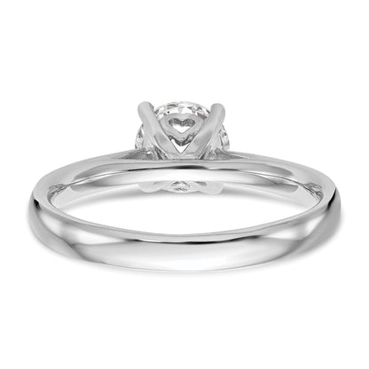 0.33ct. CZ Solid Real 14k White Gold Solitaire Engagement Ring