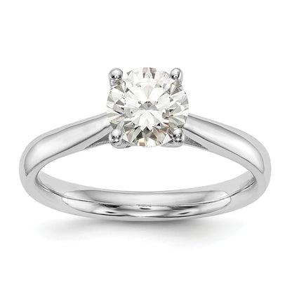 0.33ct. CZ Solid Real 14k White Gold Solitaire Engagement Ring