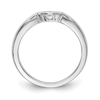 1.00ct. CZ Solid Real 14k White Gold Wedding Wedding Band Ring