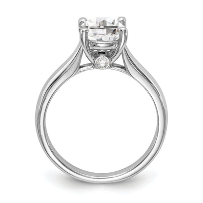 0.50ct. CZ Solid Real 14K White Gold Engagement Ring