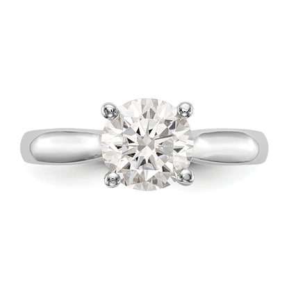 2.00ct. CZ Solid Real 14K White Gold Engagement Ring