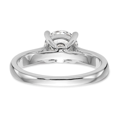0.50ct. CZ Solid Real 14K White Gold Engagement Ring