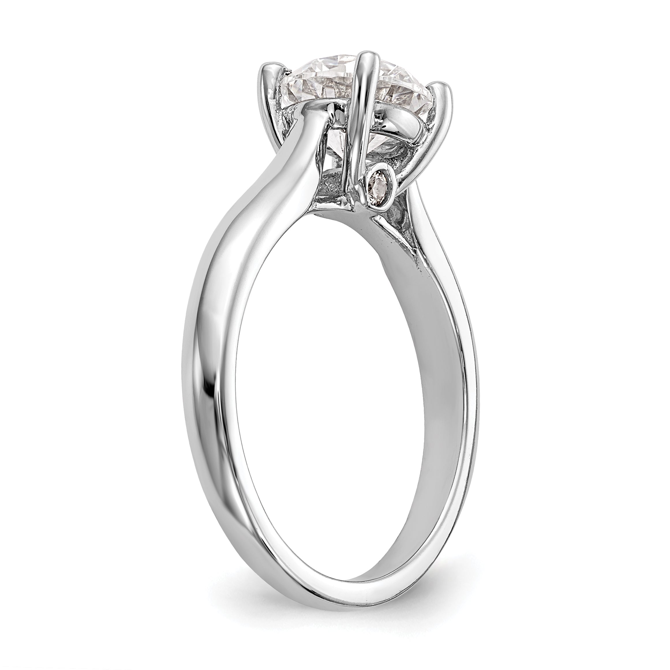1.50ct. CZ Solid Real 14K White Gold Engagement Ring