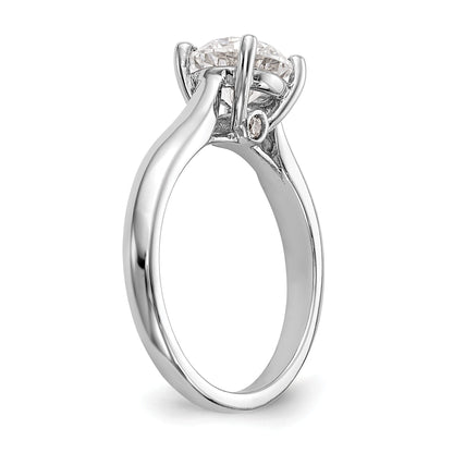 1.50ct. CZ Solid Real 14K White Gold Engagement Ring