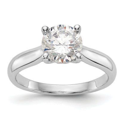0.50ct. CZ Solid Real 14K White Gold Engagement Ring