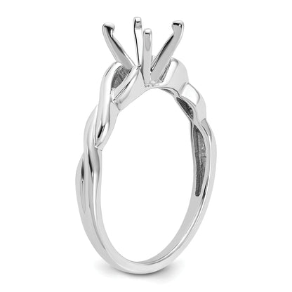 0.50ct. CZ Solid Real 14k White Gold Solitaire Engagement Ring