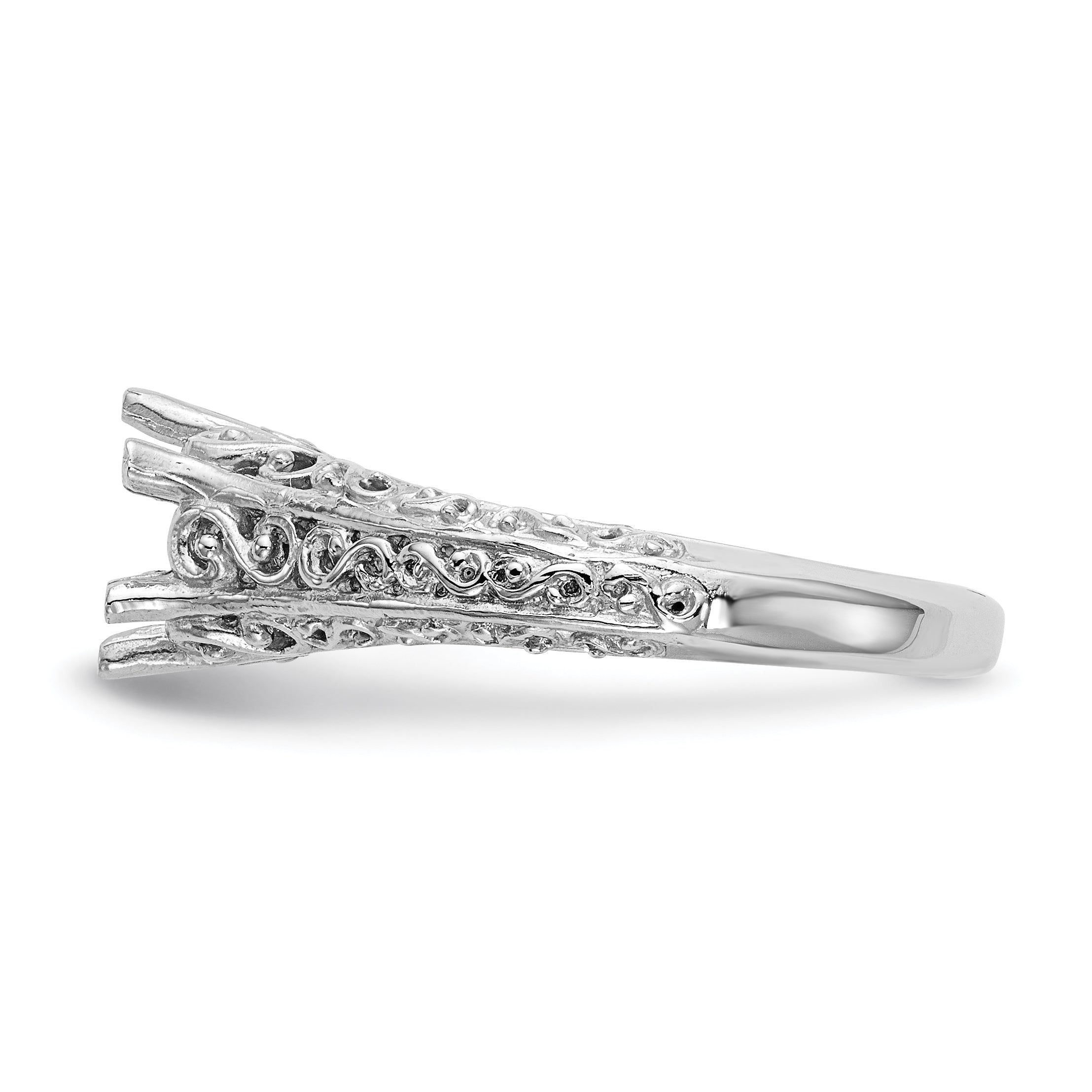 1.25ct. CZ Solid Real 14k White Gold Round Solitaire Engagement Ring