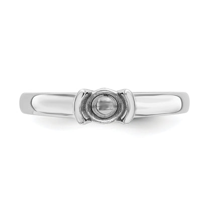 0.25ct. CZ Solid Real 14K White Gold Round Bezel Solitaire Engagement Ring