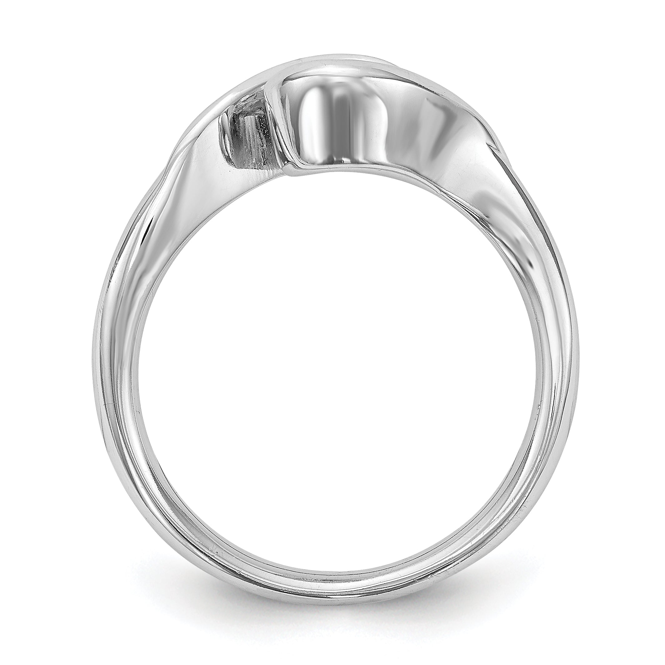 0.25ct. CZ Solid Real 14K White Gold Round Bezel Set Solitaire Engagement Ring Engagement Polished