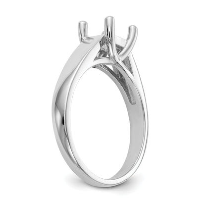 0.33ct. CZ Solid Real 14k White Gold Square Solitaire Engagement Ring