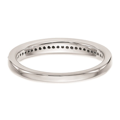 14K White Gold Real Diamond Wedding Band