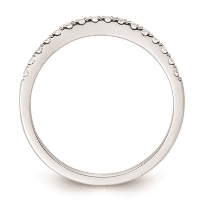 14K White Gold Real Diamond Wedding Band