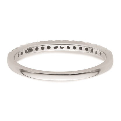 14K White Gold Real Diamond Wedding Band