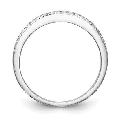 0.24ct. CZ Solid Real 14K White Gold Wedding Wedding Band Ring 'VS' quality dias