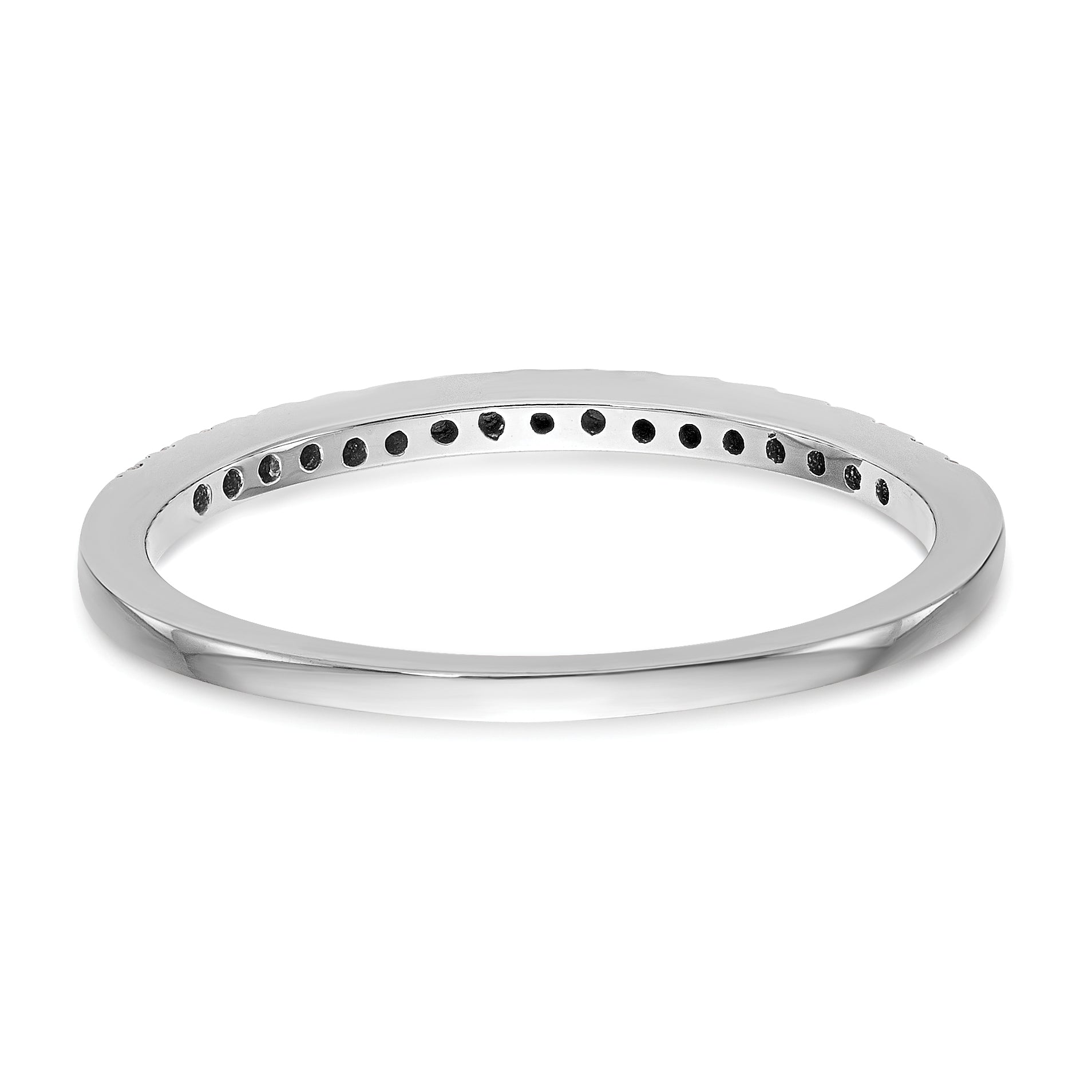 0.24ct. CZ Solid Real 14K White Gold Wedding Wedding Band Ring 'VS' quality dias