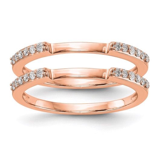 10k rose gold real diamond set of 2 wedding bands rm2075b 025 0raa