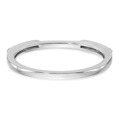 0.25ct. CZ Solid Real 14k White Gold Set of 2 Wedding Wedding Band Rings