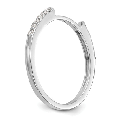 0.25ct. CZ Solid Real 14k White Gold Set of 2 Wedding Wedding Band Rings
