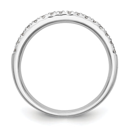 0.05ct. CZ Solid Real 14k White Gold Wedding Wedding Band Ring