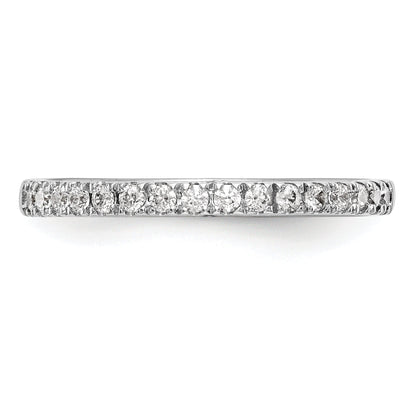 0.05ct. CZ Solid Real 14k White Gold Wedding Wedding Band Ring