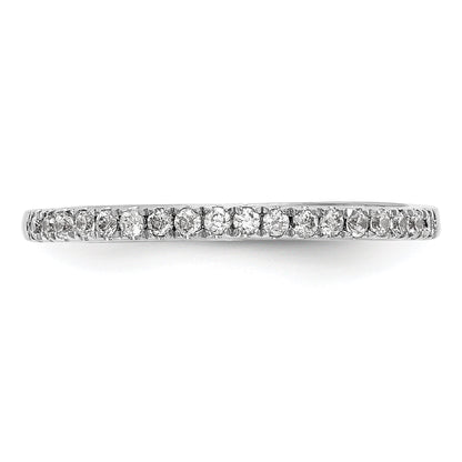 0.21ct. CZ Solid Real 14k White Gold Wedding Wedding Band Ring