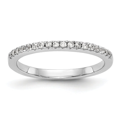 0.21ct. CZ Solid Real 14k White Gold Wedding Wedding Band Ring
