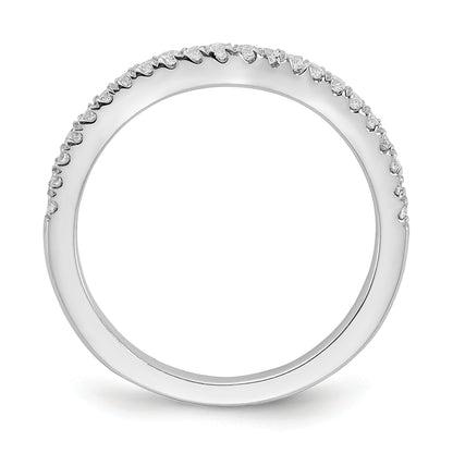 0.15ct. CZ Solid Real 14k White Gold Wed Wedding Band Ring