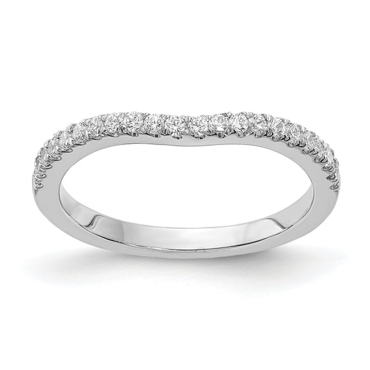 0.15ct. CZ Solid Real 14k White Gold Wed Wedding Band Ring