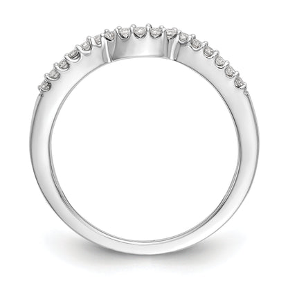 0.20ct. CZ Solid Real 14k White Gold Wedding Wedding Band Ring