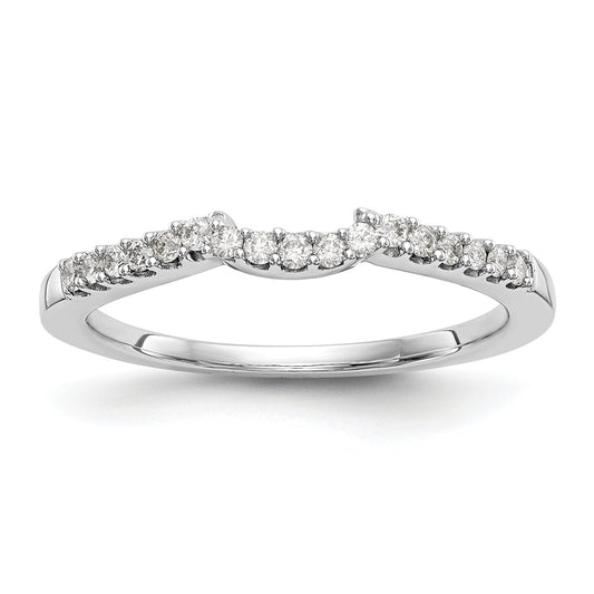 0.20ct. CZ Solid Real 14k White Gold Wedding Wedding Band Ring