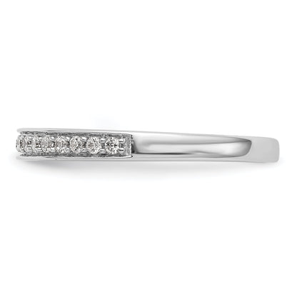 0.18ct. CZ Solid Real 14k White Gold Wedding Wedding Band Ring
