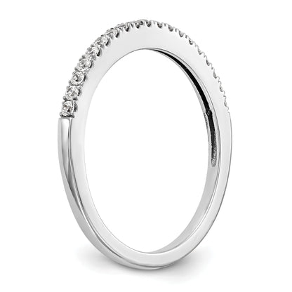 0.17ct. CZ Solid Real 14k White Gold Wedding Wedding Band Ring
