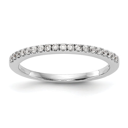 0.17ct. CZ Solid Real 14k White Gold Wedding Wedding Band Ring