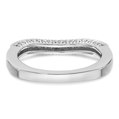 0.36ct. CZ Solid Real 14K White Gold Wedding Wedding Band Ring
