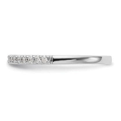 0.20ct. CZ Solid Real 14k White Gold Wedding Wedding Band Ring