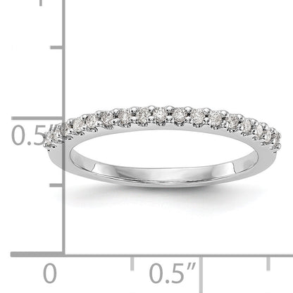 0.20ct. CZ Solid Real 14k White Gold Wedding Wedding Band Ring
