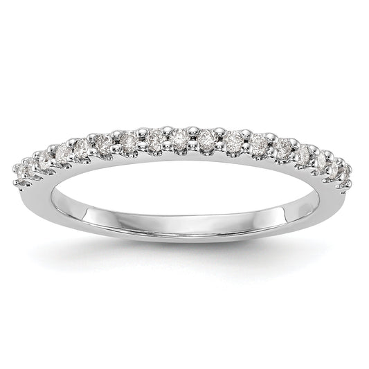 0.20ct. CZ Solid Real 14k White Gold Wedding Wedding Band Ring