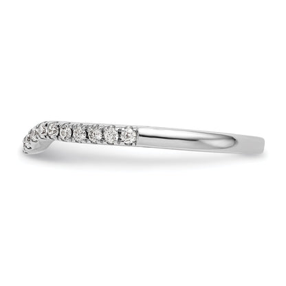 0.25ct. CZ Solid Real 14k White Gold Wedding Wedding Band Ring
