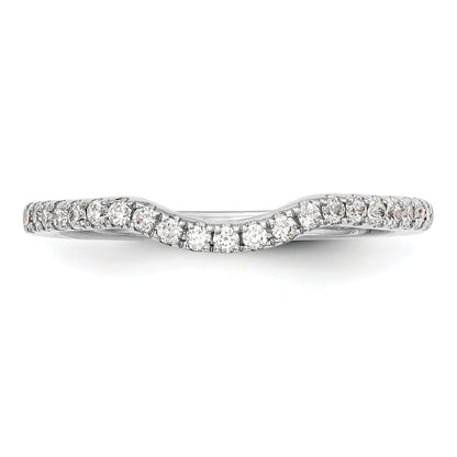 0.25ct. CZ Solid Real 14k White Gold Wedding Wedding Band Ring