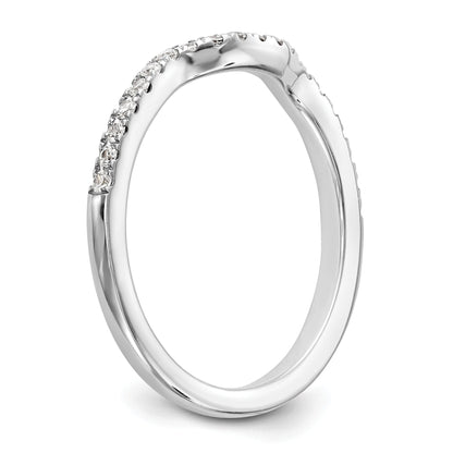 0.25ct. CZ Solid Real 14k White Gold Wedding Wedding Band Ring