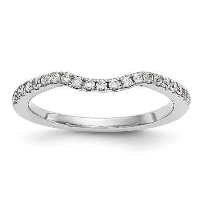 0.25ct. CZ Solid Real 14k White Gold Wedding Wedding Band Ring
