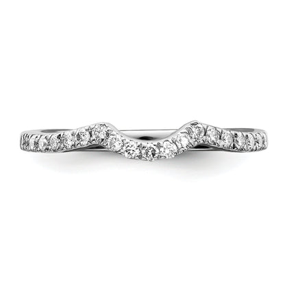 0.25ct. CZ Solid Real 14k White Gold Wedding Wedding Band Ring