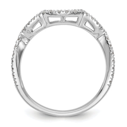 0.24ct. CZ Solid Real 14k White Gold Wedding Wedding Band Ring
