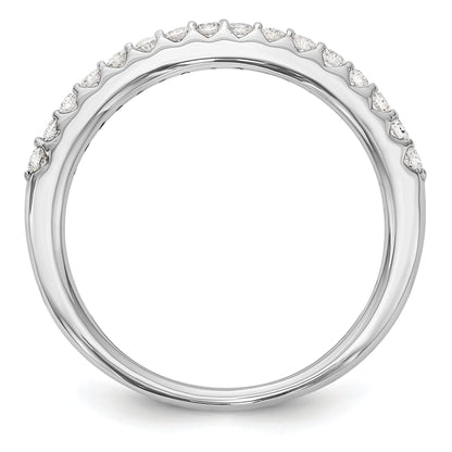 0.35ct. CZ Solid Real 14K White Gold Wedding Wedding Band Ring