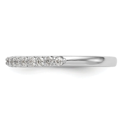 0.35ct. CZ Solid Real 14K White Gold Wedding Wedding Band Ring
