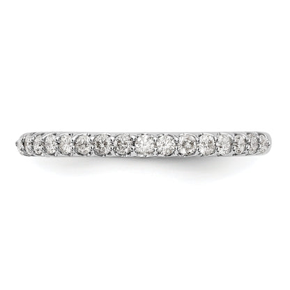 0.35ct. CZ Solid Real 14K White Gold Wedding Wedding Band Ring