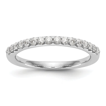 0.35ct. CZ Solid Real 14K White Gold Wedding Wedding Band Ring